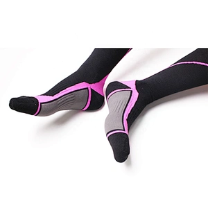 Custom colorful sock knee breathable fancy basketball compression sports socks