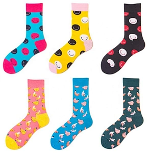 Wholesale personality graffiti color series men's sports socks