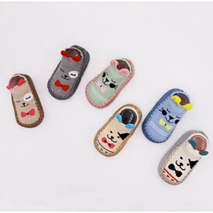Newborn toddler socks cartoon baby shoes socks non slip rubber sole children's floor socks