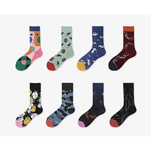 New men cartoon fashion cotton socks buster brown cotton socks
