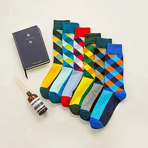 Fashion High Quality Colorful Design Socks Men Custom