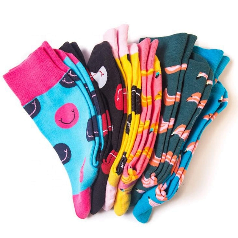 Wholesale personality graffiti color series men's sports socks