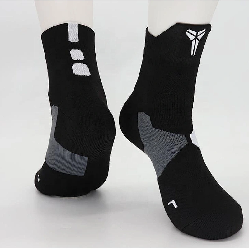 New mid-tube men's basketball socks with towel bottom sports socks
