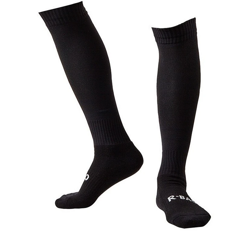 man anti slip knee high football compression training socks