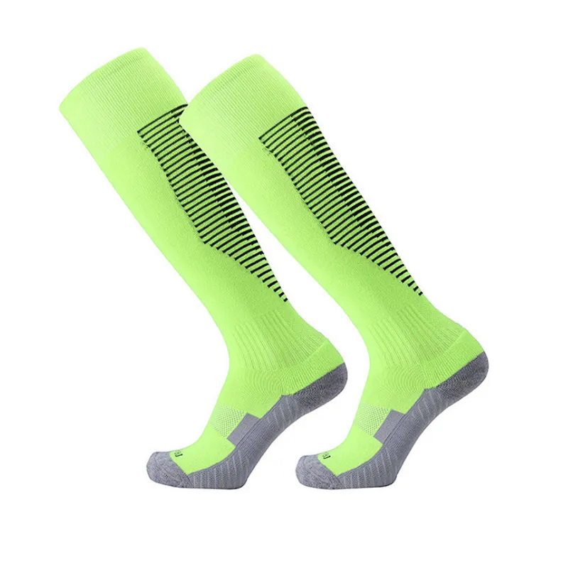 Thick long tube towel anti slip children football over the knee socks student sports socks