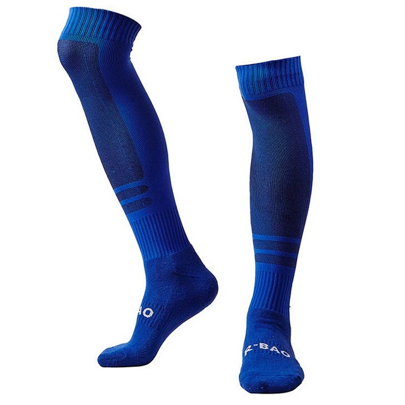 man anti slip knee high football compression training socks