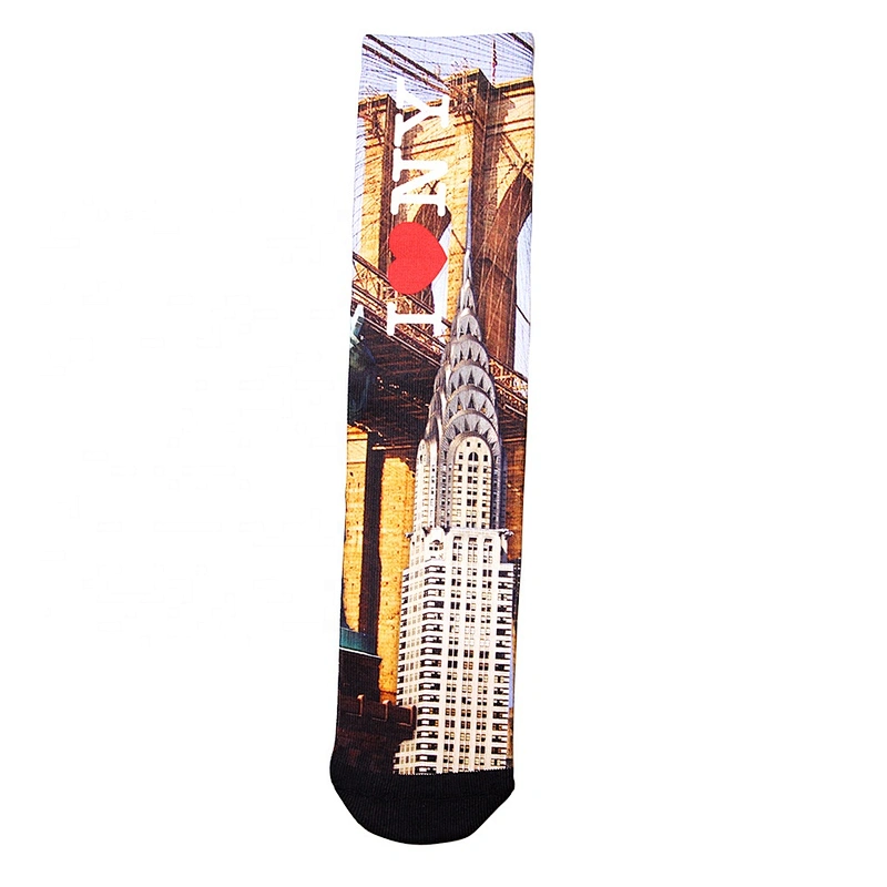 Custom design print socks dye sublimated designer socks wholesale