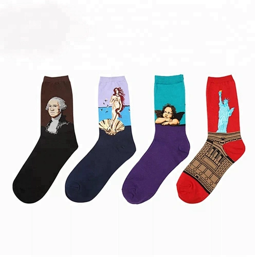 Custom Breathable Coloured Socks Men Black