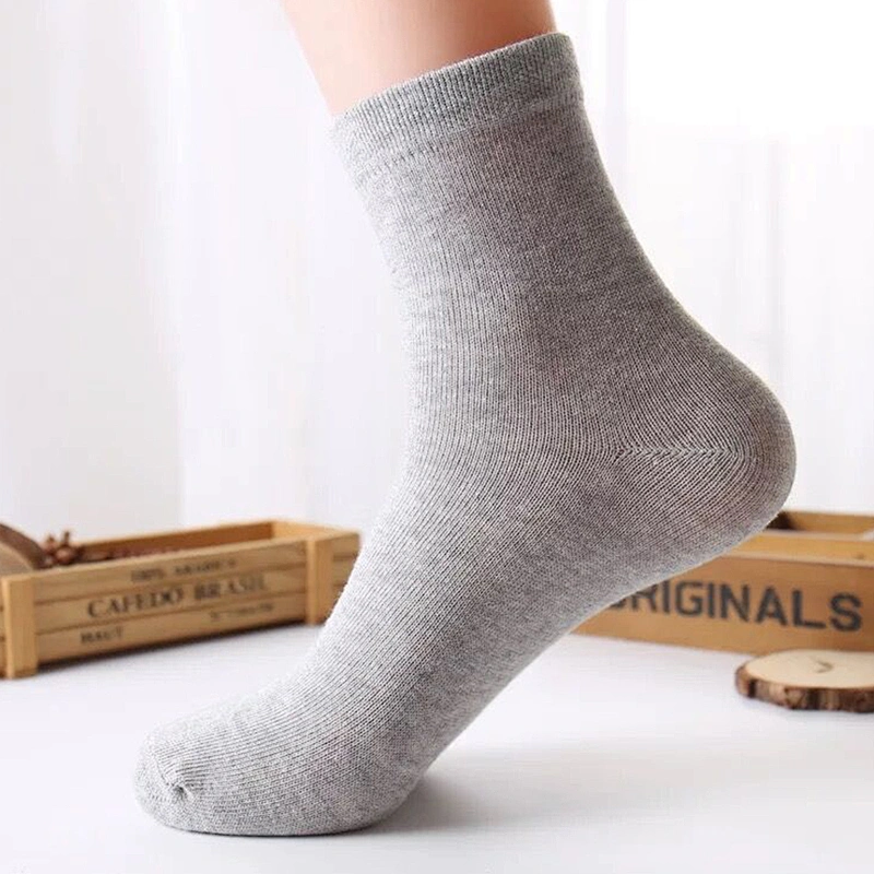 Custom dress combed cotton socks men