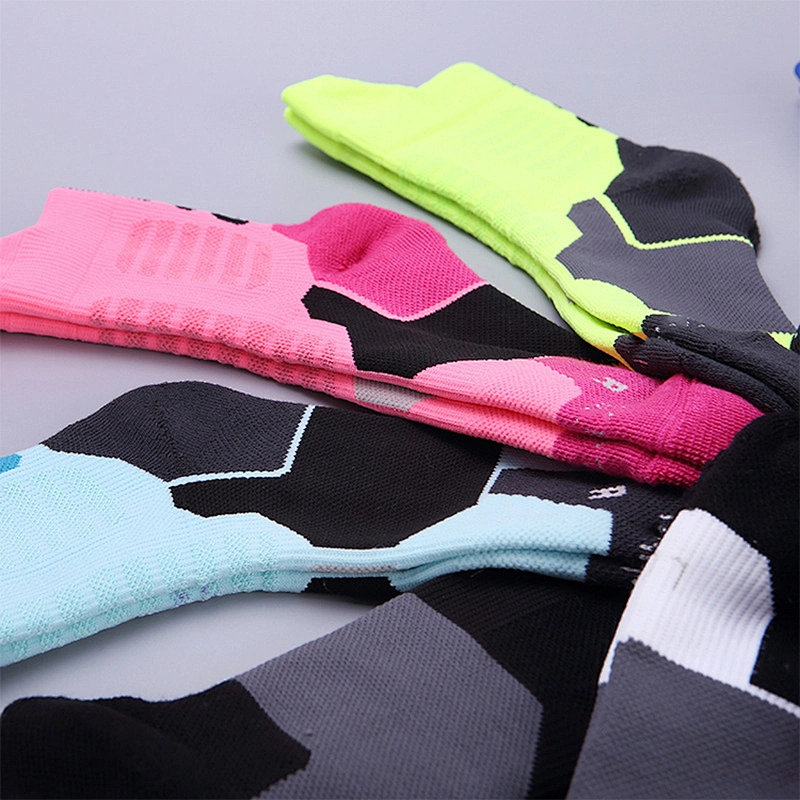 Non-slip breathable sweat-absorbent sports socks basketball socks thickened towel bottom tube socks