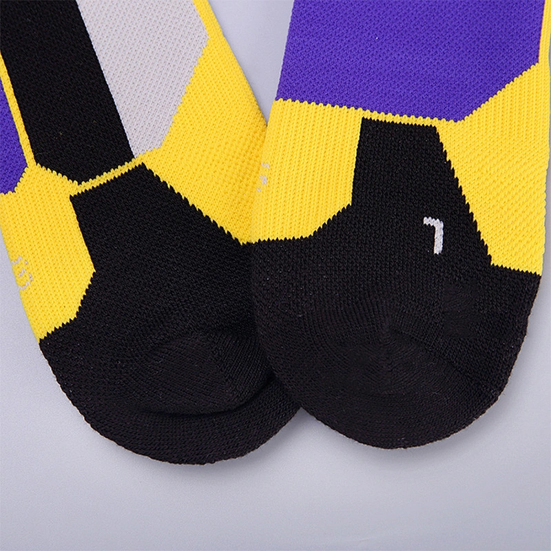 Non-slip breathable sweat-absorbent sports socks basketball socks thickened towel bottom tube socks