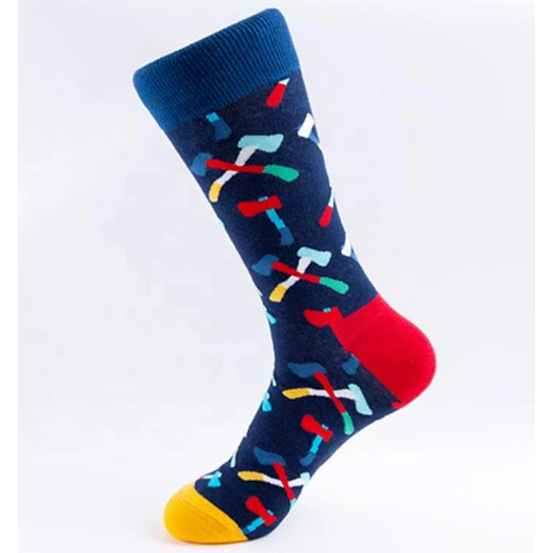 Trendy fashion men's socks Street skateboarding personality forest style socks