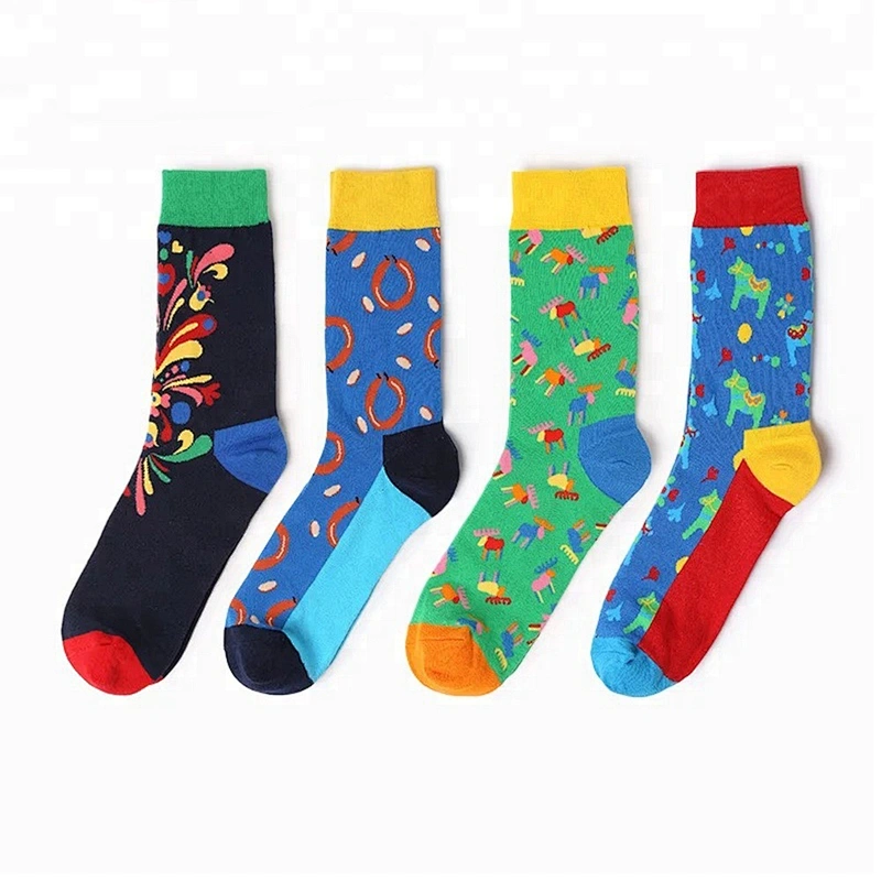 China wholesale fashion funny men cotton socks