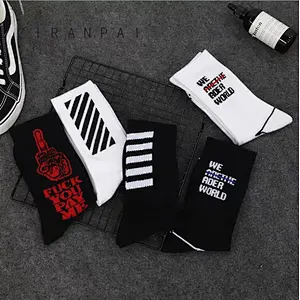 China street hip-hop socks wholesale fashion custom logo socks