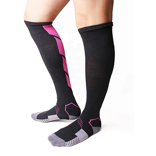 Custom colorful sock knee breathable fancy basketball compression sports socks