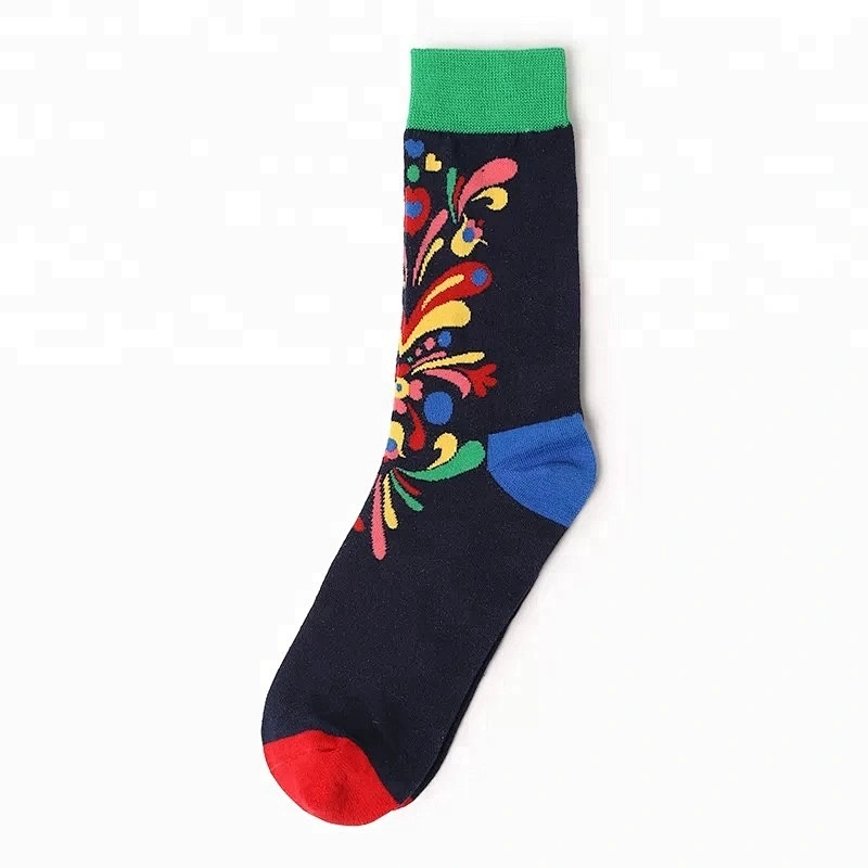 Men dress socks cotton colorful bamboo socks for men