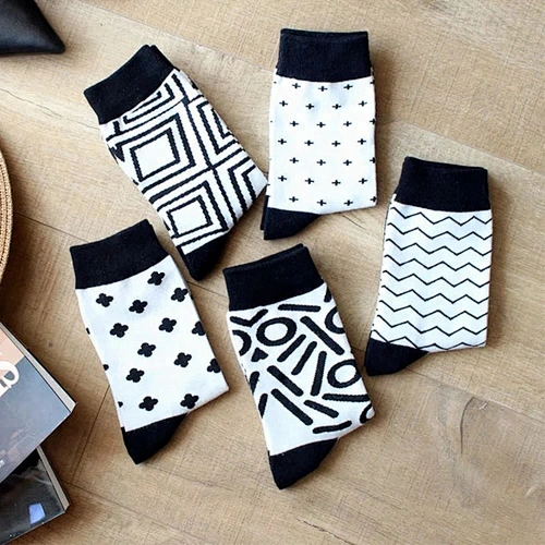 Fashion Custom Logo Colorful Socks Women