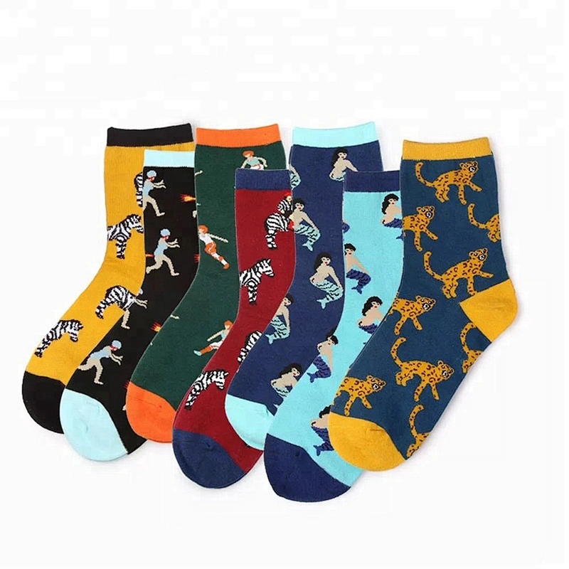 Wholesale Custom Comfortable Men Coloured Socks
