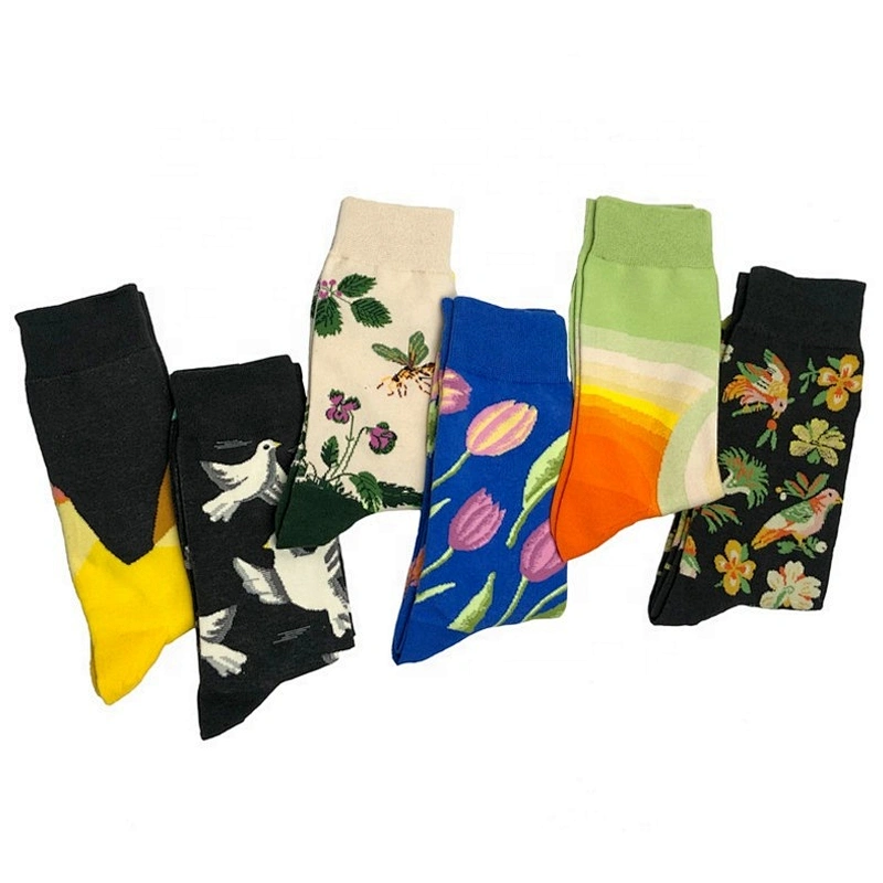 Personalized trendy creative Chinese style four seasons cotton couple socks china men socks