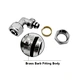 brass compression elbow fitting