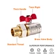 brass ball valve butterfly handle
