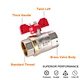 brass butterfly handle ball valve