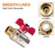 butterfly handle brass valve