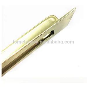 Stainless steel cabinet concealed handles