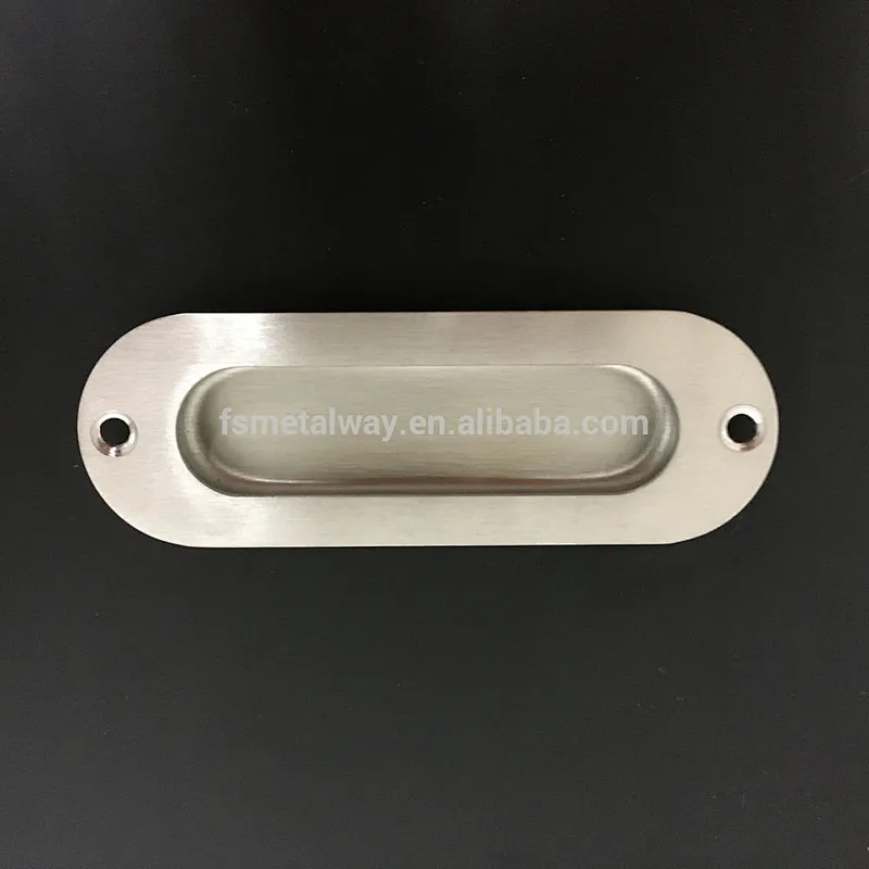 Flush Sliding Inset Door Pull Cabinet Furniture Hidden Door Handle