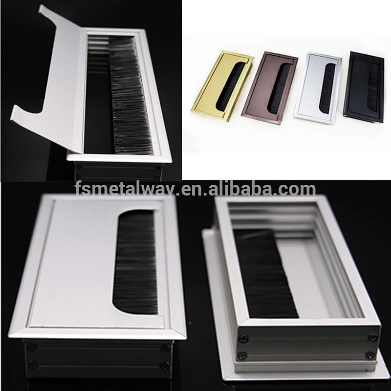 Aluminum Alloy Wire Cable Hole Cover Grommet Flexible Desk Grommet
