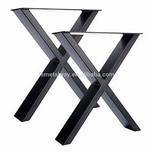 X Frame Metal Table / Desk / Bench Coffee Pedestal Leg