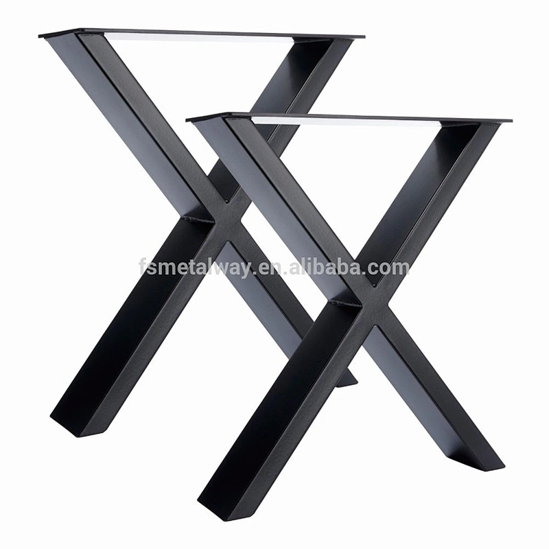 X Frame Metal Table / Desk / Bench Coffee Pedestal Leg