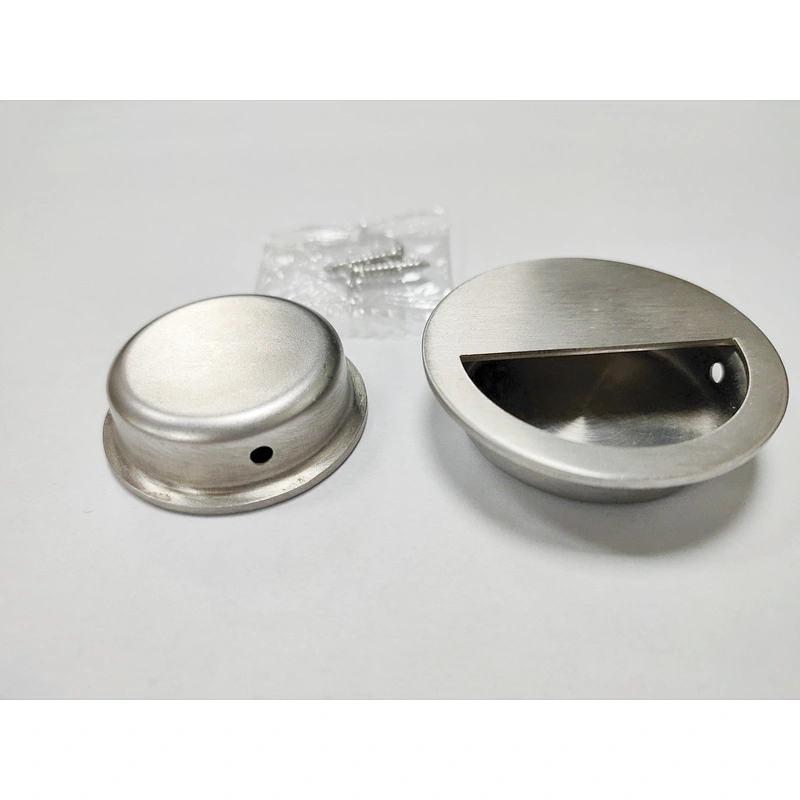 Brush Nickel Circular Drawer Cabinet Handle