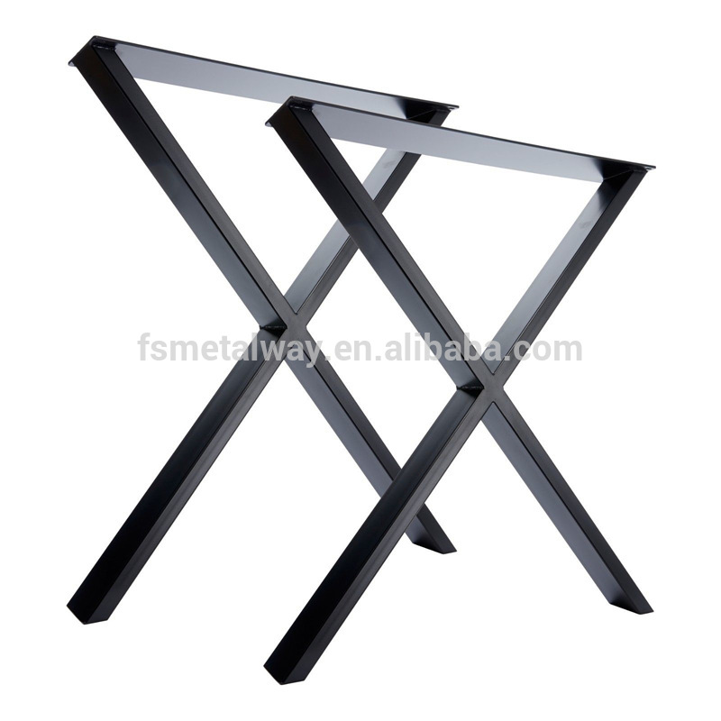 X Frame Metal Table / Desk / Bench Coffee Pedestal Leg