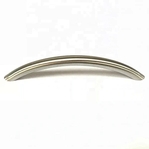 Stainless Steel Tapered Bow Brushed Satin Nickel Cabinet Handle Pull