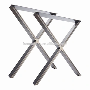 X Frame Metal Table / Desk / Bench Coffee Pedestal Leg