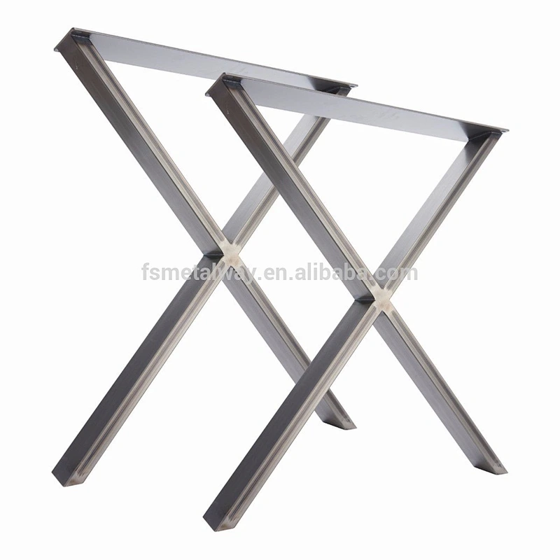 X Frame Metal Table / Desk / Bench Coffee Pedestal Leg
