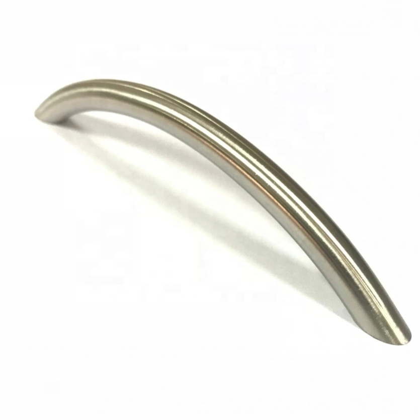 Stainless Steel Tapered Bow Brushed Satin Nickel Cabinet Handle Pull
