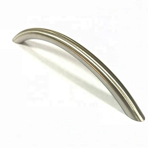 Stainless Steel Tapered Bow Brushed Satin Nickel Cabinet Handle Pull