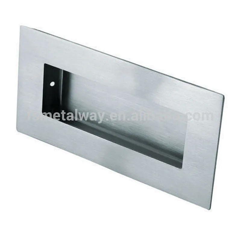 Flush Sliding Inset Door Pull Cabinet Furniture Hidden Door Handle