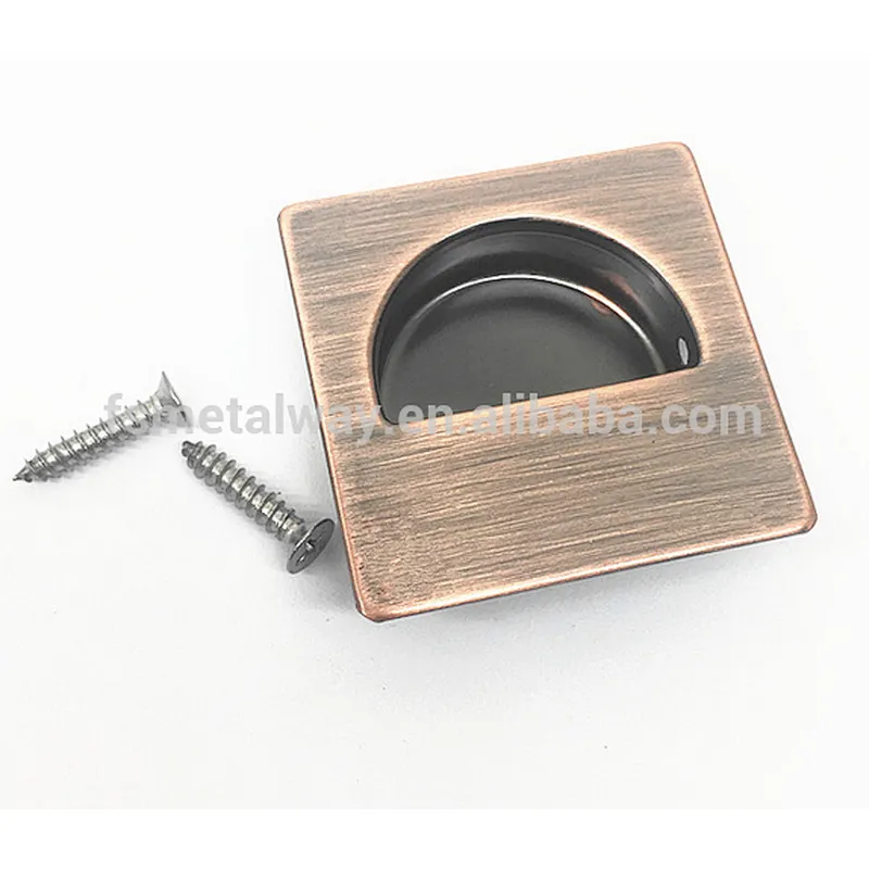 Square Stainless Steel Flush Pull  Concealed Handle