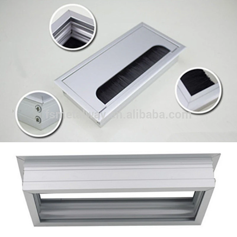 Aluminum Alloy Wire Cable Hole Cover Grommet Flexible Desk Grommet