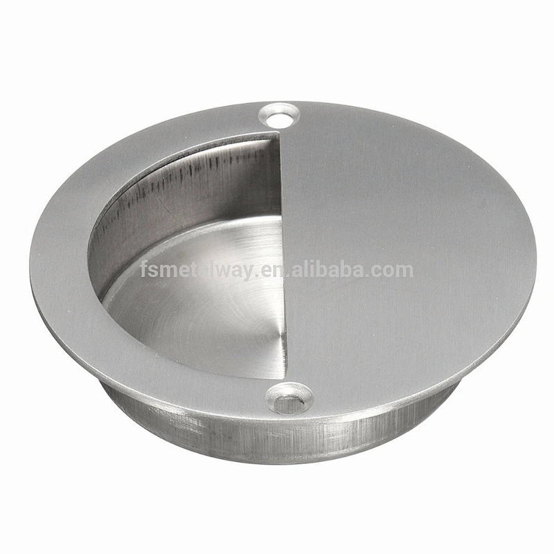 Flush Sliding Inset Door Pull Cabinet Furniture Hidden Door Handle