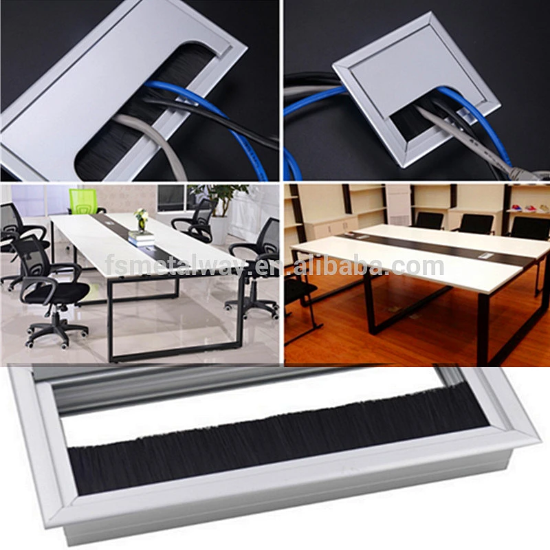 Aluminum Alloy Wire Cable Hole Cover Grommet Flexible Desk Grommet