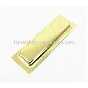 Stainless steel cabinet concealed handles