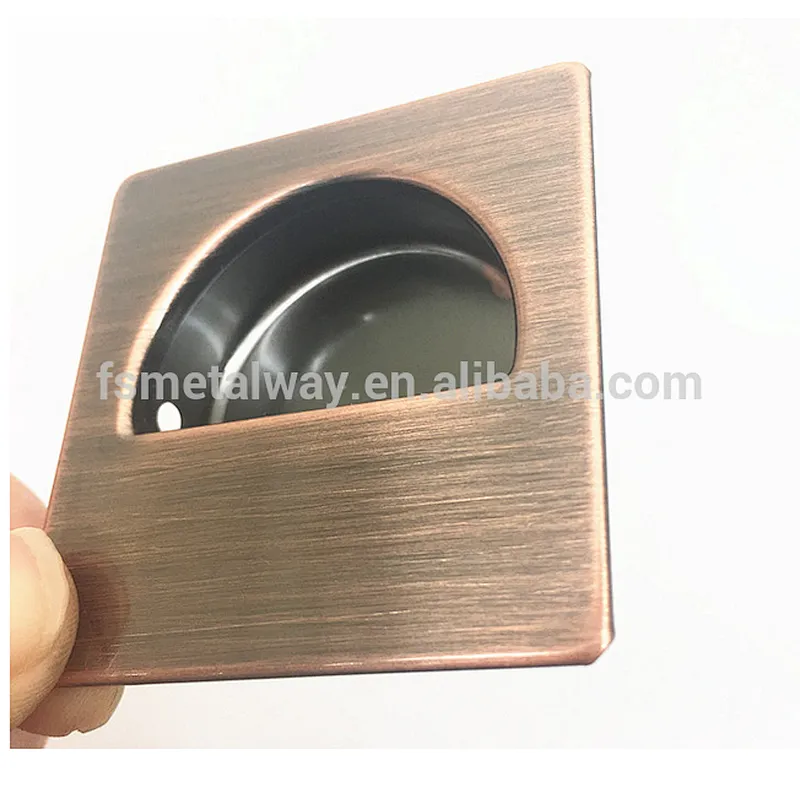 Square Stainless Steel Flush Pull  Concealed Handle
