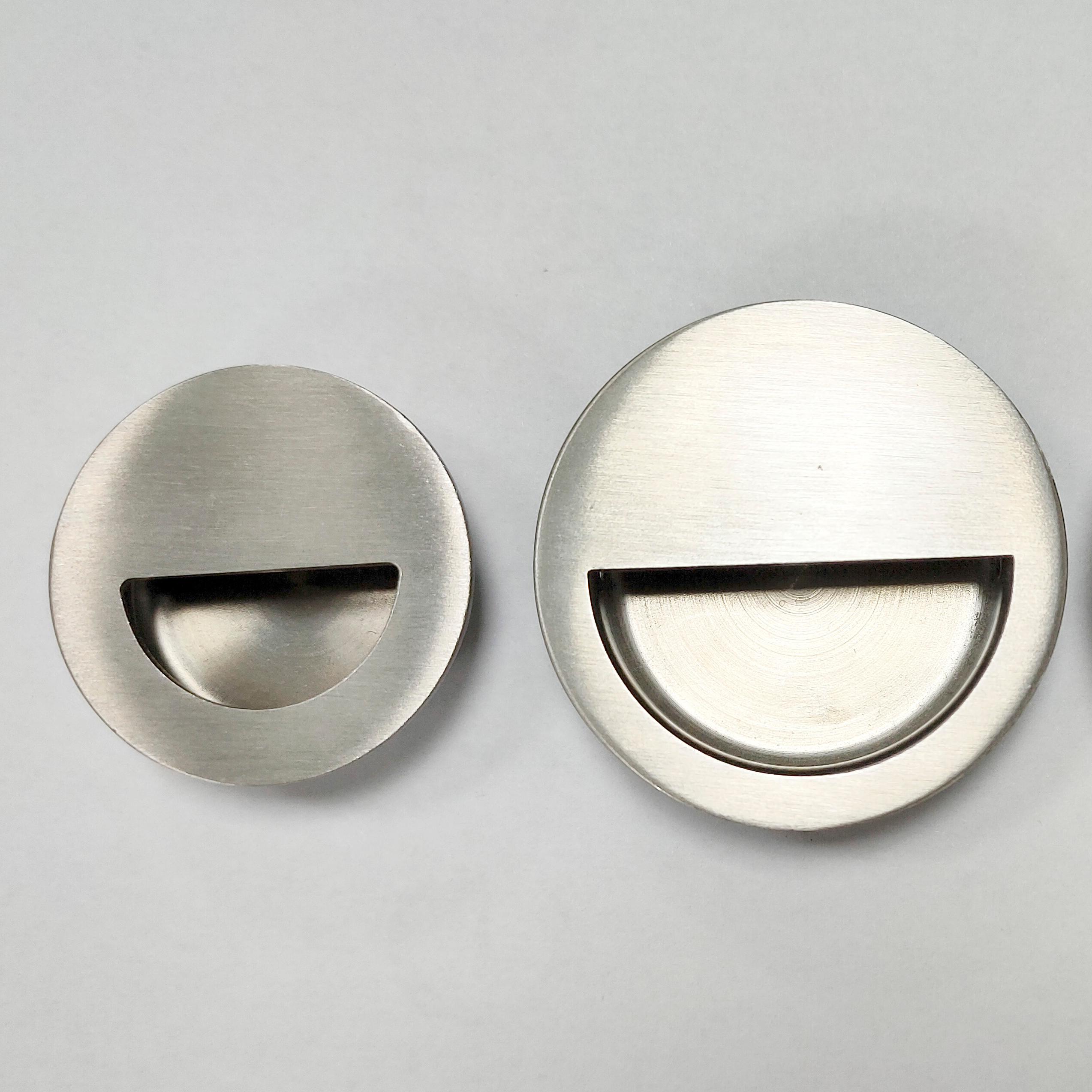 Brush Nickel Circular Drawer Cabinet Handle