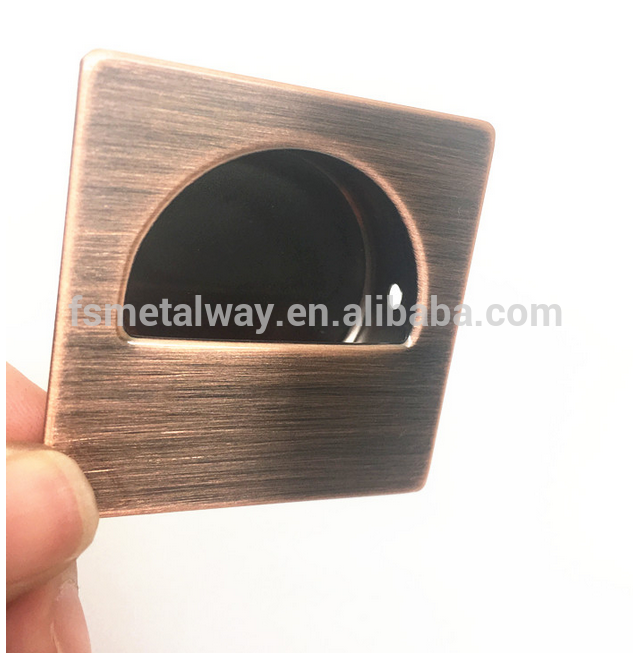 Square Stainless Steel Flush Pull  Concealed Handle