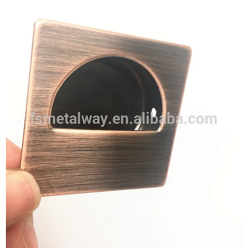Square Stainless Steel Flush Pull  Concealed Handle