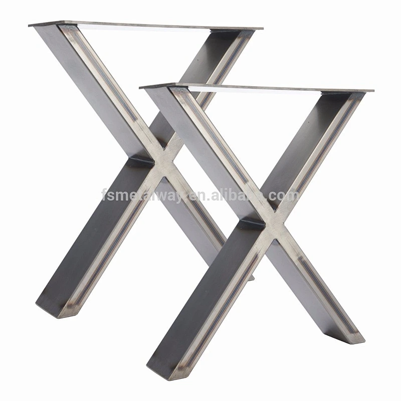 X Frame Metal Table / Desk / Bench Coffee Pedestal Leg